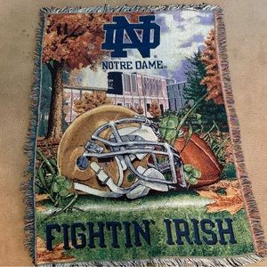 Vintage Notre Dame Blanket